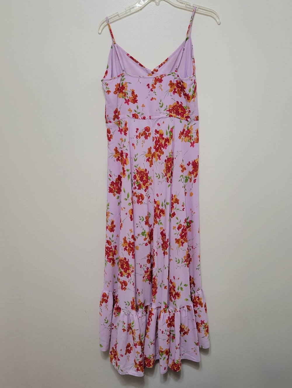 Nanette Lepore Lilac Floral Buttonfront High Low Dress - Picture 4 of 6